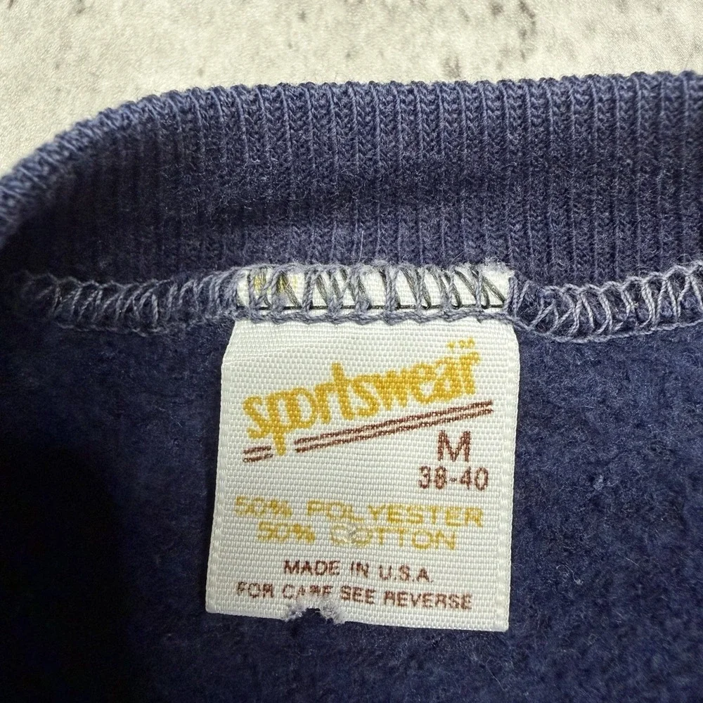 Vintage 80s From The Heart Of Boca Raton 1982 Blue Sweatshirt Crewneck Size M